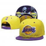 Gorra Los Angeles Lakers Lebron James & Kobe Bryant 9FIFTY Snapback Amarillo Violeta