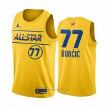 Camiseta All Star 2021 Dallas Mavericks Luka Doncic #77 Oro