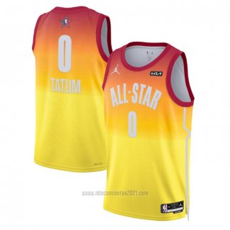 Camiseta All Star 2023 Boston Celtics Jayson Tatum #0 Naranja