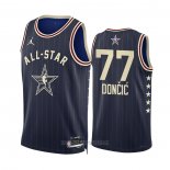 Camiseta All Star 2024 Dallas Mavericks Luka Doncic #77 Azul