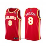 Camiseta Atlanta Hawks Danilo Gallinari #8 Icon 2020-21 Rojo