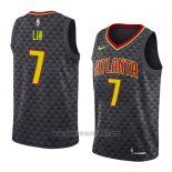 Camiseta Atlanta Hawks Jeremy Lin #7 Icon 2018 Negro