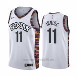 Camiseta Brooklyn Nets Kyrie Irving #11 Ciudad 2019-20 Blanco