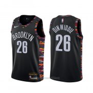Camiseta Brooklyn Nets Spencer Dinwiddie #26 Ciudad Negro