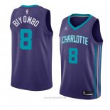 Camiseta Charlotte Hornets Bismack Biyombo #8 Statement 2018 Violet