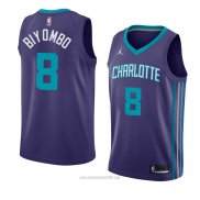 Camiseta Charlotte Hornets Bismack Biyombo #8 Statement 2018 Violet