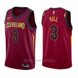 Camiseta Cleveland Cavaliers George Hill #3 Icon 2017-18 Rojo