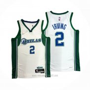 Camiseta Dallas Mavericks Kyrie Irving #2 Ciudad Blanco