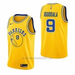 Camiseta Golden State Warriors Andre Iguodala #9 Hardwood Classic 2018-19 Amarillo