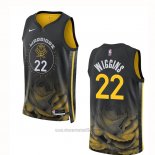 Camiseta Golden State Warriors Andrew Wiggins #22 Ciudad 2022-23 Negro