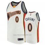 Camiseta Golden State Warriors Demarcus Cousins #0 2009-10 Hardwood Classics Blanco