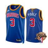 Camiseta Golden State Warriors Jordan Poole #3 Classic 2022 NBA Finals Azul