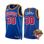 Camiseta Golden State Warriors Stephen Curry #30 Classic 2022 NBA Finals Azul