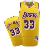 Camiseta Los Angeles Lakers Kareem Abdul-Jabbar #33 Retro Amarillo