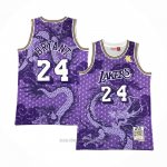 Camiseta Los Angeles Lakers Kobe Bryant #24 Asian Heritage Throwback 1996-97 Violeta