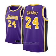 Camiseta Los Angeles Lakers Kobe Bryant #24 Statement 2018 Violeta