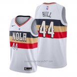 Camiseta New Orleans Pelicans Solomon Hill #44 Earned Blanco