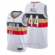 Camiseta New Orleans Pelicans Solomon Hill #44 Earned Blanco