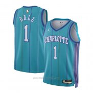 Camiseta Nino Charlotte Hornets LaMelo Ball #1 Classic 2023-24 Verde