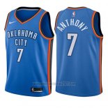 Camiseta Nino Oklahoma City Thunder Carmelo Anthony #7 Icon 2017-18 Azul