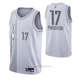 Camiseta Oklahoma City Thunder Aleksej Pokusevski #17 Ciudad 2021-22 Blanco