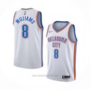 Camiseta Oklahoma City Thunder Jalen Williams #8 Association Blanco