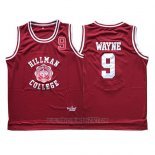 Camiseta Pelicula Hillman College Dwayne Wayne #9 Rojo