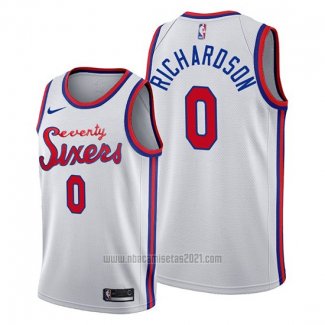 Camiseta Philadelphia 76ers Josh Richardson #0 Classic 2019-20 Blanco