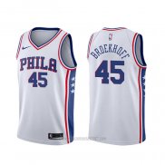 Camiseta Philadelphia 76ers Ryan Broekhoff #45 Association Blanco
