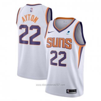 Camiseta Phoenix Suns Deandre Ayton #22 Association 2021 Blanco