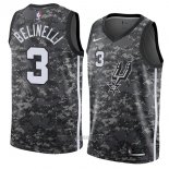 Camiseta San Antonio Spurs Marco Belinelli #3 Ciudad 2018 Gris