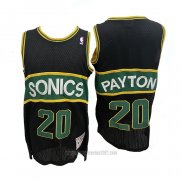 Camiseta Seattle SuperSonics Gary Payton #20 Mitchell & Ness 1994-95 Negro