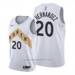 Camiseta Toronto Raptors Dewan Hernandez #20 Ciudad Blanco