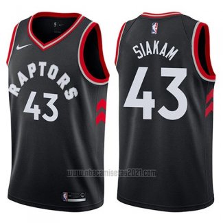 Camiseta Toronto Raptors Pascal Siakam #43 Statement 2017-18 Negro