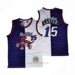 Camiseta Toronto Raptors Vince Carter #15 Split Edition Violeta Blanco