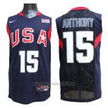 Camiseta USA 2008 Anthony #15 Azul