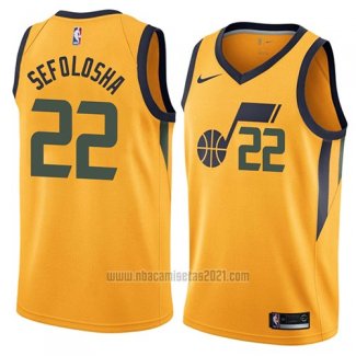 Camiseta Utah Jazz Thabo Sefolosha #22 Statement 2018 Amarillo