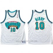 Camiseta Vancouver Grizzlies Mike Bibby #10 Historic Retro Blanco