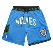 Pantalone Minnesota Timberwolves Mitchell And Ness Jsut Don Azul