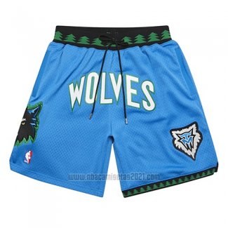 Pantalone Minnesota Timberwolves Mitchell And Ness Jsut Don Azul