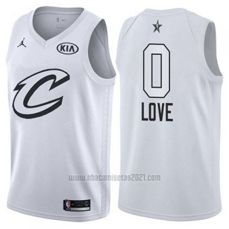 Camiseta All Star 2018 Cleveland Cavaliers Kevin Love #0 Blanco