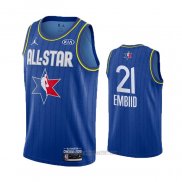 Camiseta All Star 2020 Philadelphia 76ers Joel Embiid #21 Azul