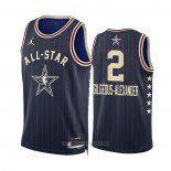 Camiseta All Star 2024 Oklahoma City Thunder Shai-Gilgeous Alexander #2 Azul