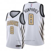 Camiseta Atlanta Hawks Isaac Humphries #8 Ciudad Blanco