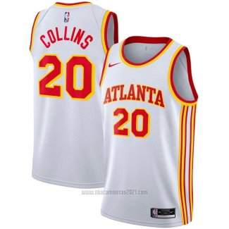 Camiseta Atlanta Hawks John Collins #20 Association 2020-21 Blanco