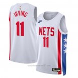 Camiseta Brooklyn Nets Kyrie Irving #11 Statement 2022-23 Blanco