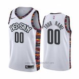 Camiseta Brooklyn Nets Personalizada Ciudad 2019-20 Blanco