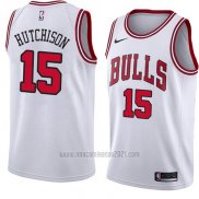 Camiseta Chicago Bulls Chandler Hutchison #15 Association 2018 Blanco