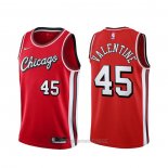 Camiseta Chicago Bulls Denzel Valentine #45 Ciudad 2021-22 Rojo