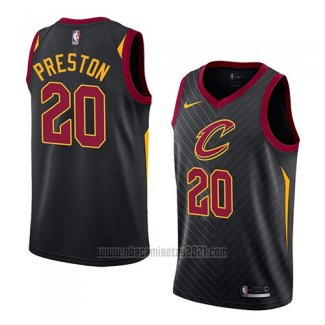 Camiseta Cleveland Cavaliers Billy Preston #20 Statement 2018 Negro